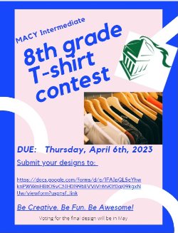 8th Grade T-shirt Contest